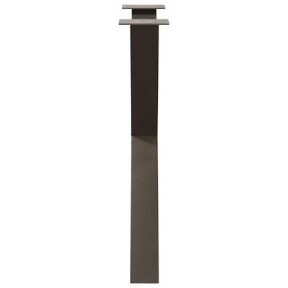 Natural Steel X-Shaped Dining Table Legs, 3pcs, Adjustable Height