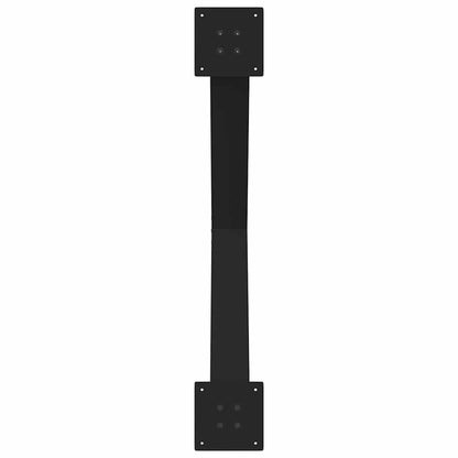 Black X-Shaped Steel Dining Table Legs, 3 pcs, Adjustable 72-73 cm