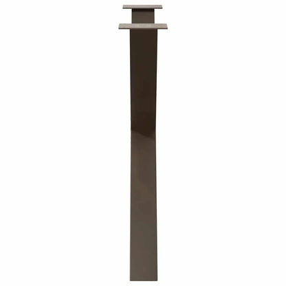 X-Shaped Natural Steel Dining Table Legs, 3 pcs, Adjustable, 90 cm