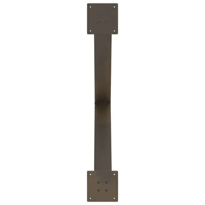 X-Shaped Natural Steel Dining Table Legs, 3 pcs, Adjustable, 90 cm
