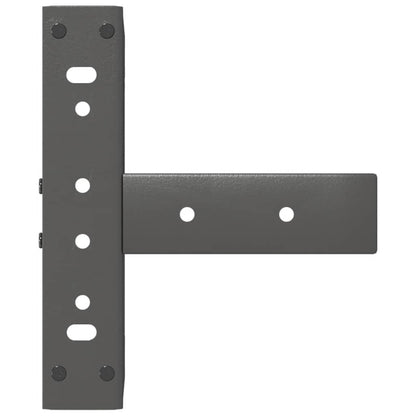 Anthracite Steel T-Shaped Coffee Table Legs 2pcs (30-31cm)