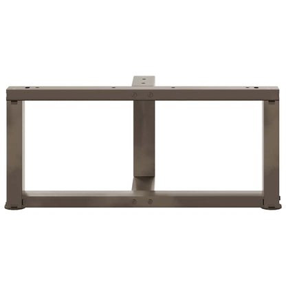 Black Steel T-Shaped Coffee Table Legs 2 pcs, Adjustable 70x25 cm