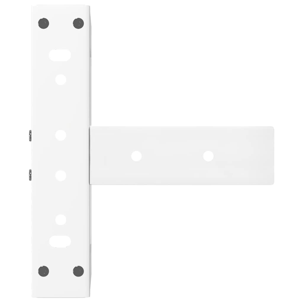 Steel T-Shaped Coffee Table Legs, White, Adjustable Height, 2 Pcs