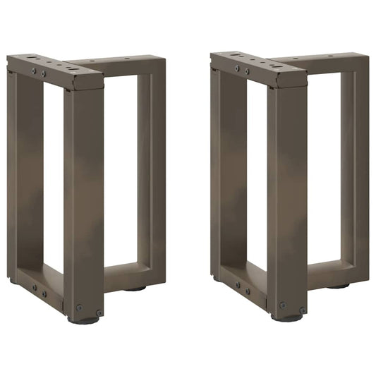 Black Steel T-Shaped Coffee Table Legs, 2 pcs, Adjustable 42-43 cm