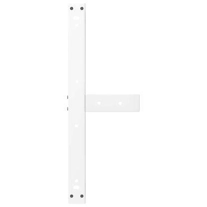 T-Shaped Steel Coffee Table Legs, White, Adjustable Height, 2pcs