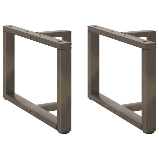 Black Steel T-Shaped Coffee Table Legs, 2 pcs, Adjustable Height