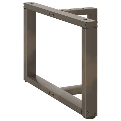 Black Steel T-Shaped Coffee Table Legs, 2 pcs, Adjustable Height