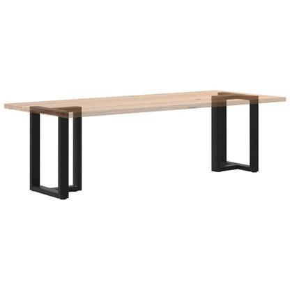 Black Steel T-Shaped Dining Table Legs - Adjustable 72-73 cm, 2 pcs