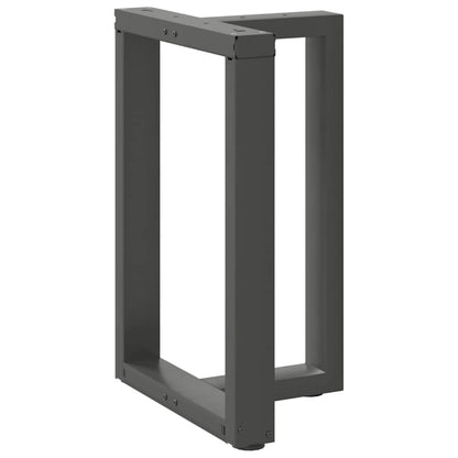 Anthracite Steel T-Shaped Dining Table Legs 2 pcs, Adjustable Height