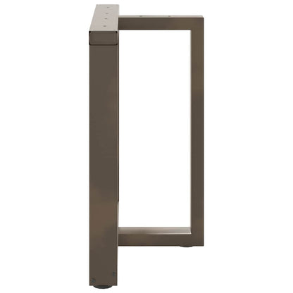 Black Steel T-Shaped Dining Table Legs 2pcs, Adjustable Height 72-73cm