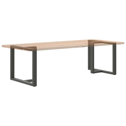 Anthracite Steel T-Shaped Dining Table Legs 2pcs, Adjustable 90x35 cm
