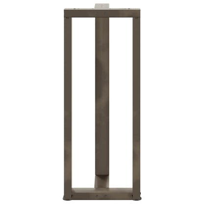 T-Shaped Black Steel Bar Table Legs 2pcs, Adjustable 100-101cm