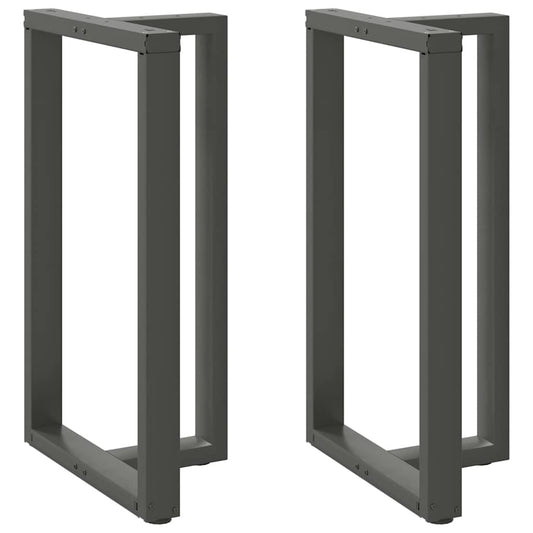 Bar Table Legs T-Shaped 2 pcs Anthracite 60x35x(100-101) cm Steel
