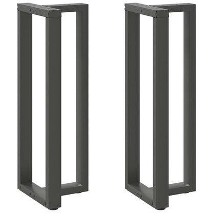 Anthracite Steel T-Shaped Bar Table Legs 2pcs 50x35x(110-111) cm