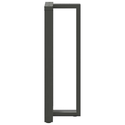 Anthracite Steel T-Shaped Bar Table Legs 2pcs 50x35x(110-111) cm