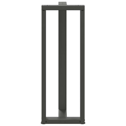 Anthracite Steel T-Shaped Bar Table Legs 2pcs 50x35x(110-111) cm