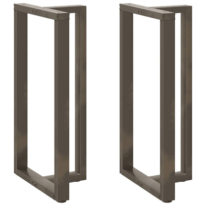 Black Steel T-Shaped Bar Table Legs, Adjustable Height, 2 pcs