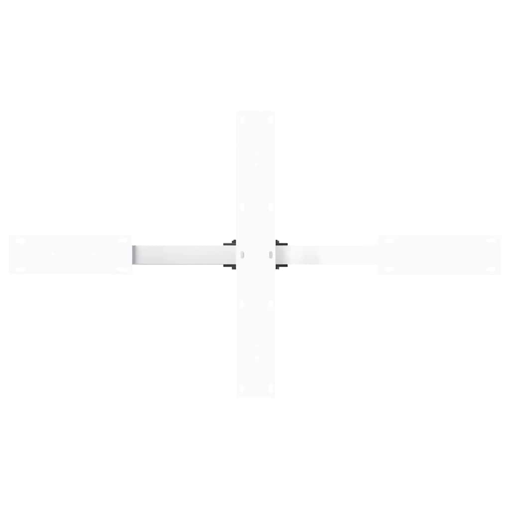 White Steel Spider-Shaped Coffee Table Legs, 98x58x(42-43) cm