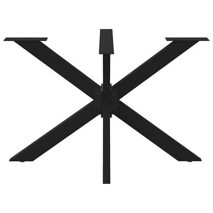 Dining Table Leg Spider Shape Black 120x68x(72-73) cm Steel