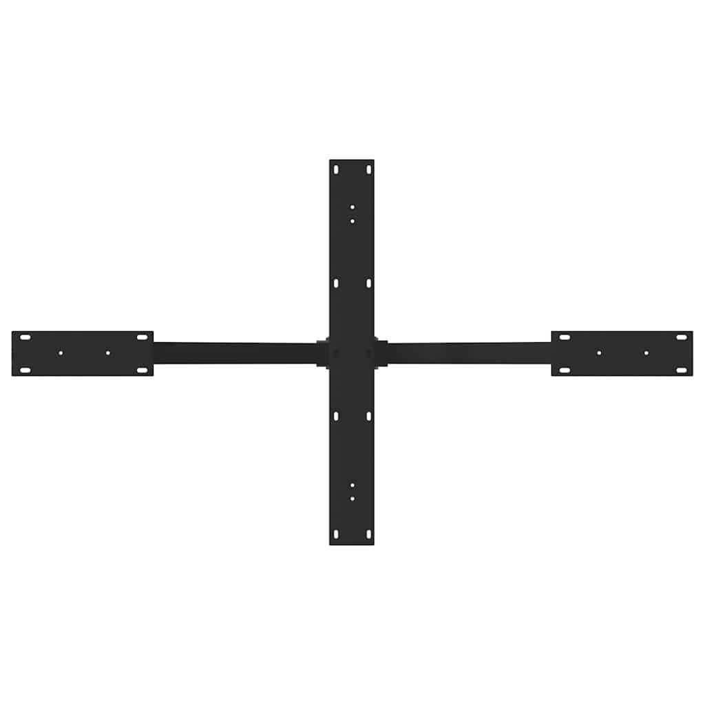 Dining Table Leg Spider Shape Black 120x68x(72-73) cm Steel