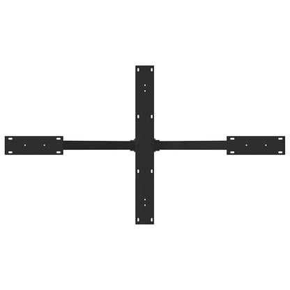 Dining Table Leg Spider Shape Black 120x68x(72-73) cm Steel