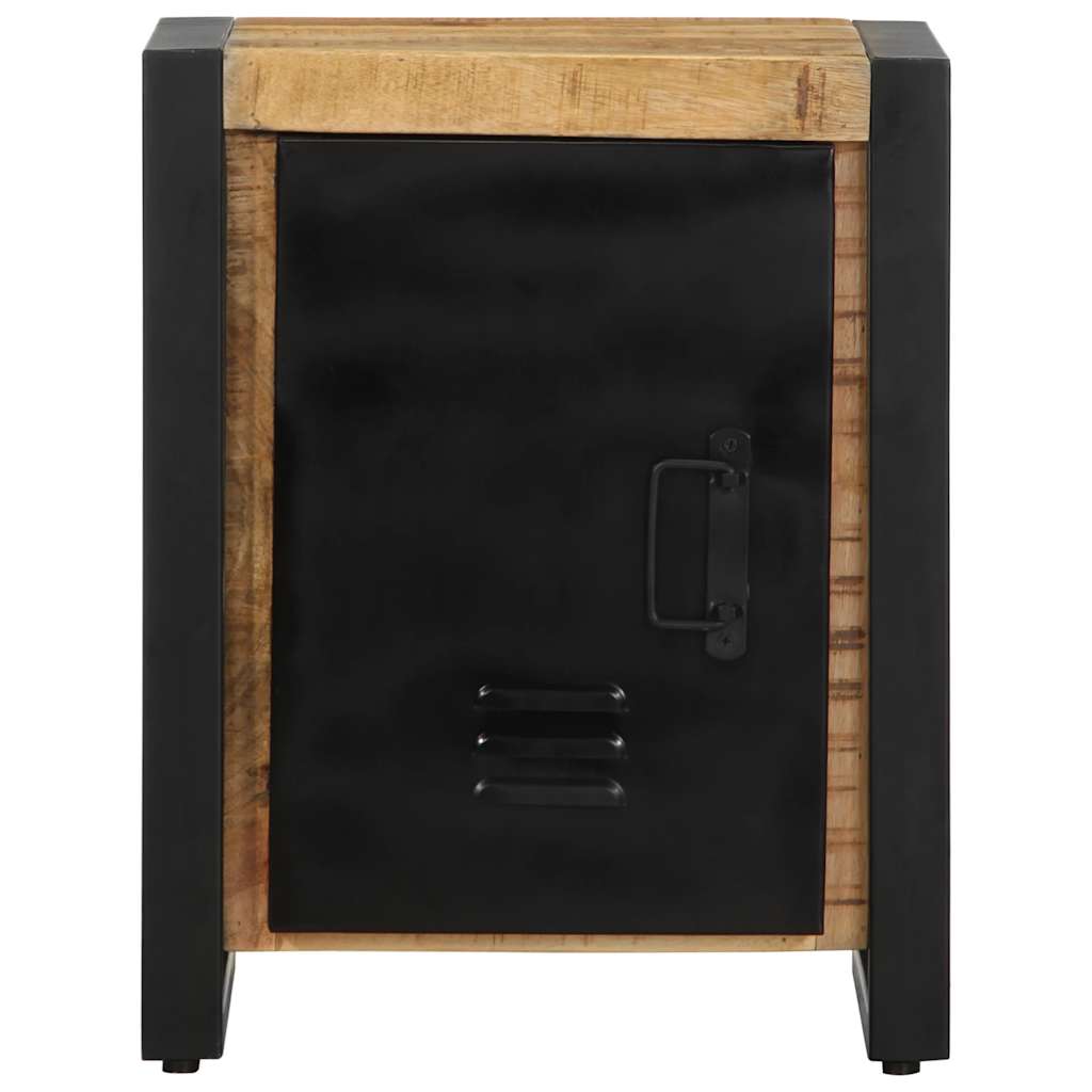 Solid Mango Wood Bedside Cabinet 40x30x51 cm - Rustic Style