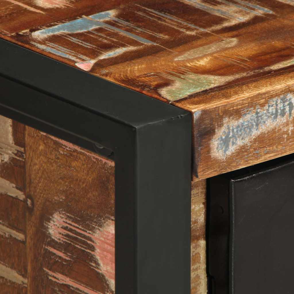 Multicolor Solid Mango Wood Bedside Cabinets - Set of 2