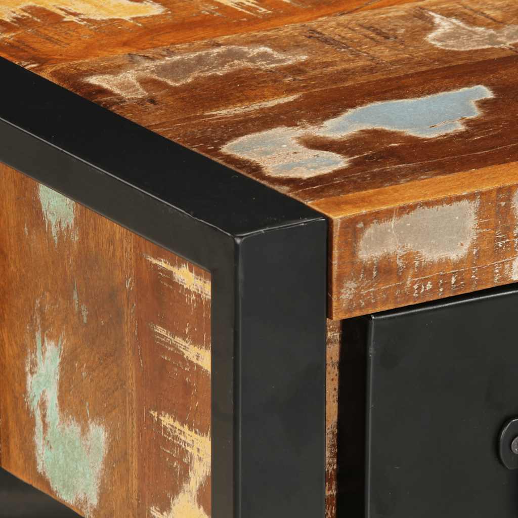 Multicolour Solid Mango Wood Bedside Cabinets - Set of 2