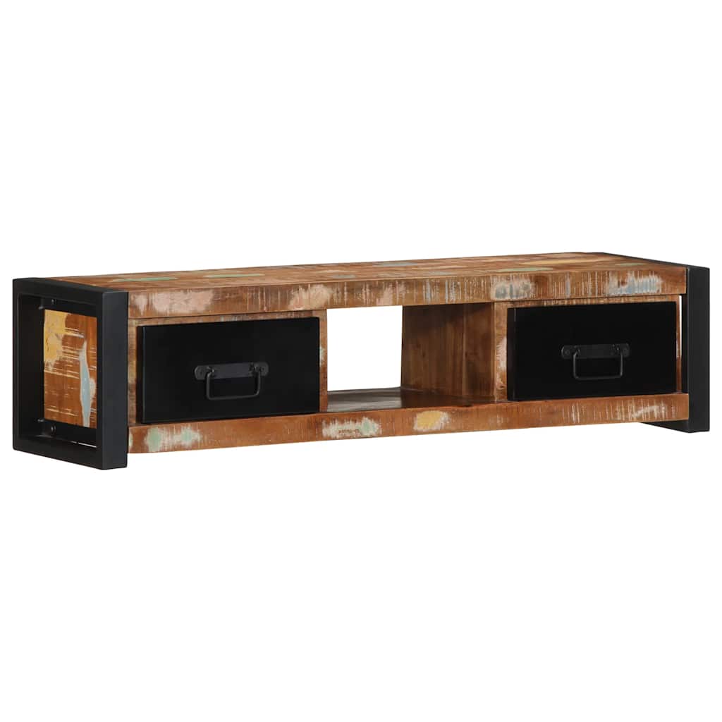 TV Cabinet 100x30x25 cm Solid Wood Reclaimed