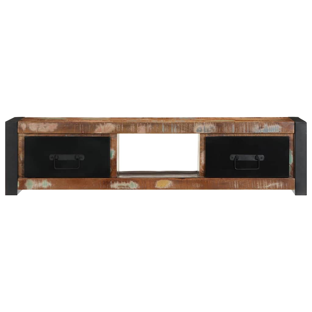TV Cabinet 100x30x25 cm Solid Wood Reclaimed
