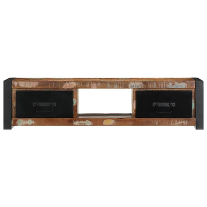 TV Cabinet 100x30x25 cm Solid Wood Reclaimed