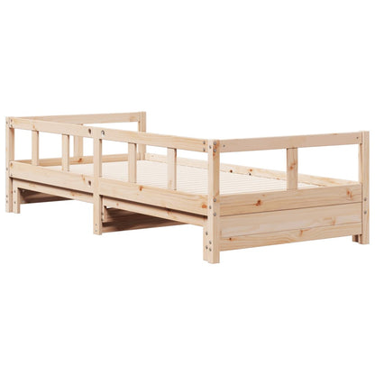 Solid Pine Daybed Frame 80x200 cm – Mattress Not Included