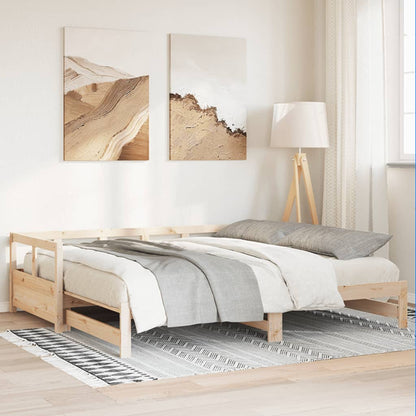 Solid Pine 90x190 cm Daybed Frame – No Mattress Included