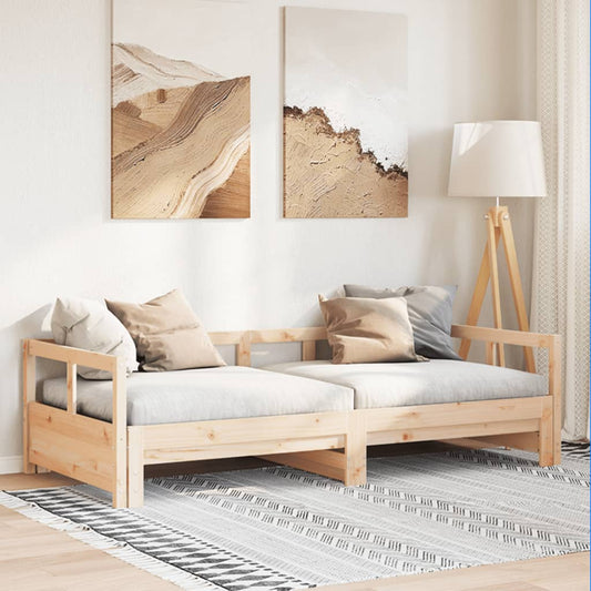 Solid Pine 90x190 cm Daybed Frame – No Mattress Included