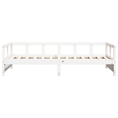 White Solid Pine Daybed Frame 80x200 cm - No Mattress Included