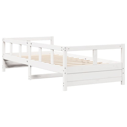 White Solid Pine Daybed Frame 80x200 cm - No Mattress Included