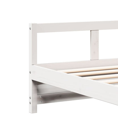 White Solid Pine Daybed Frame 80x200 cm - No Mattress Included