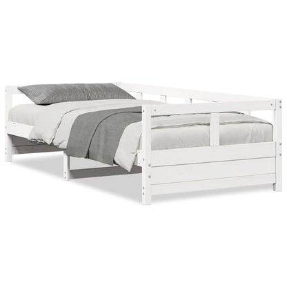 White Solid Pine Daybed Frame 90x200 cm - No Mattress Included