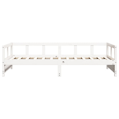 White Solid Pine Daybed Frame 90x200 cm - No Mattress Included