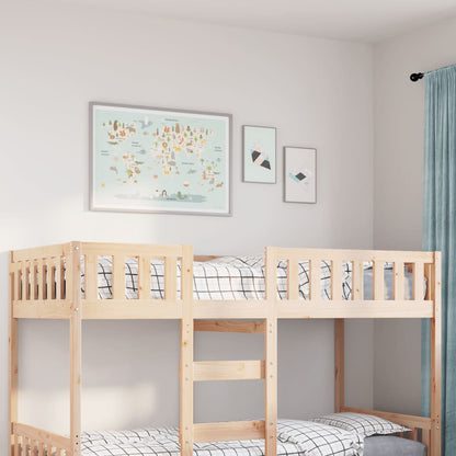 Solid Pine Children's Bed 90x200 cm - No Mattress Included