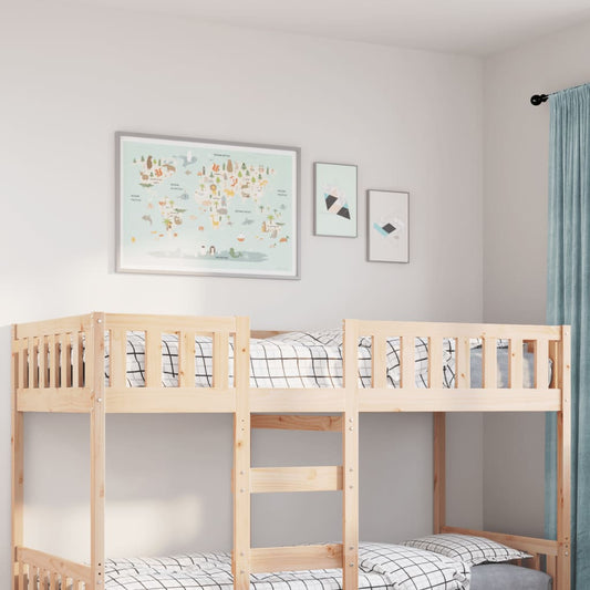 Solid Pine Children's Bed 90x200 cm - No Mattress Included