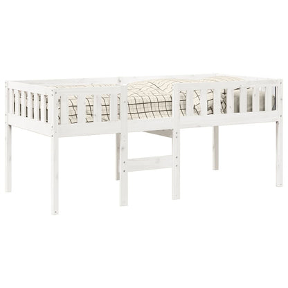Solid Pine Children's Bed Frame 90x190 cm - White Finish