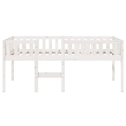 Solid Pine Children's Bed Frame 90x190 cm - White Finish