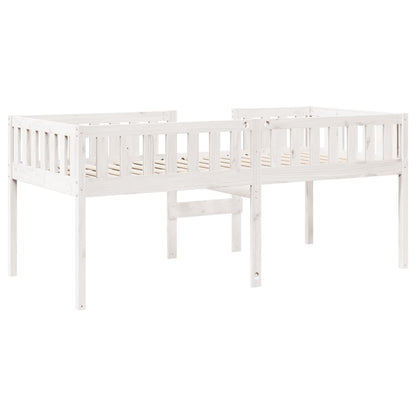 Solid Pine Children's Bed Frame 90x190 cm - White Finish