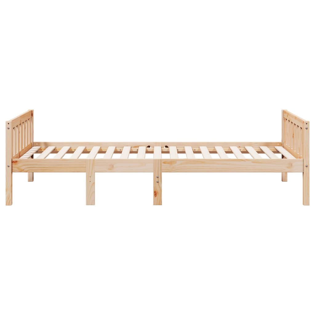 Solid Pine Children's Bed Frame 90x200 cm - No Mattress Included