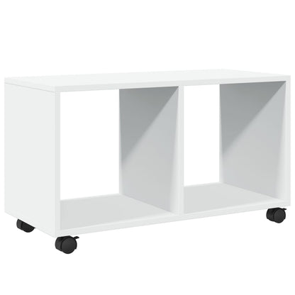 White Engineered Wood Rolling Cabinet - 72x33x42.5 cm