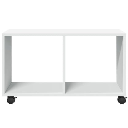 White Engineered Wood Rolling Cabinet - 72x33x42.5 cm