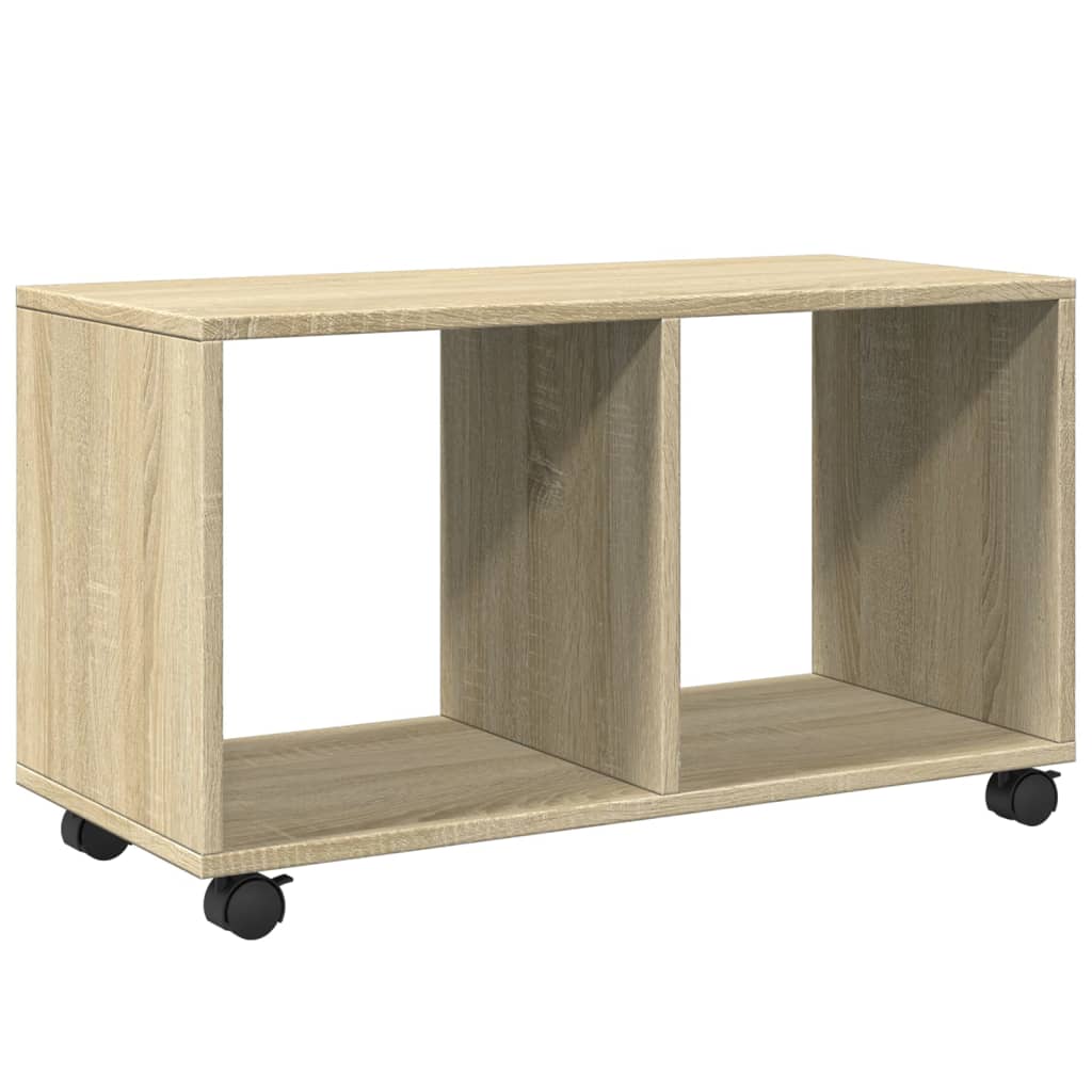 Sonoma Oak Rolling Cabinet 72x33x42.5 cm - Engineered Wood