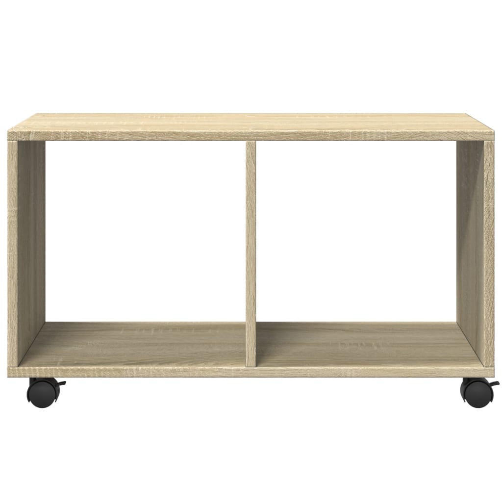 Sonoma Oak Rolling Cabinet 72x33x42.5 cm - Engineered Wood