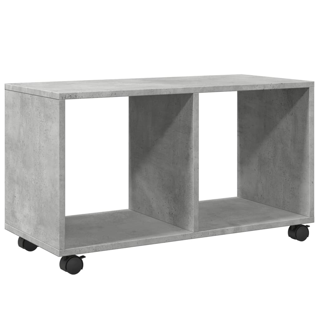 Concrete Grey Rolling Cabinet 72x33x42.5 cm - Engineered Wood
